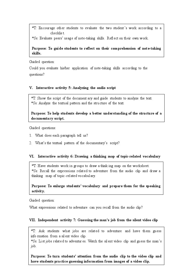 Unit3 Listening and Viewing教案高二英语上学期同步备课(上外版2020选择性必修第一册) 第3页