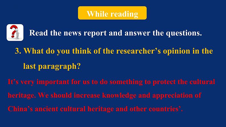 人教版(2019)高一英语 必修第二册 Unit 1 Cultural Heritage Period 5 Reading for Writing(课件)07