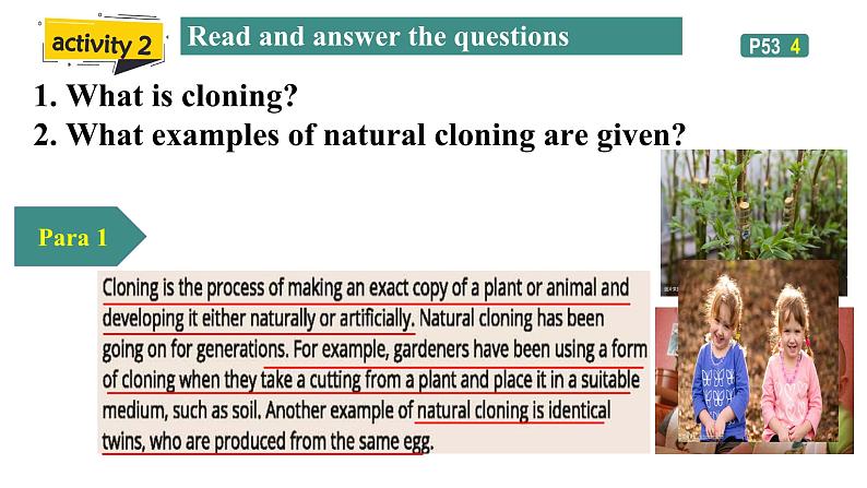 2024-2025学年北师大版(2019)选择性必修第三册 Unit 9 Human Biology Lesson 1 To Clone or Not to Clone课件第6页