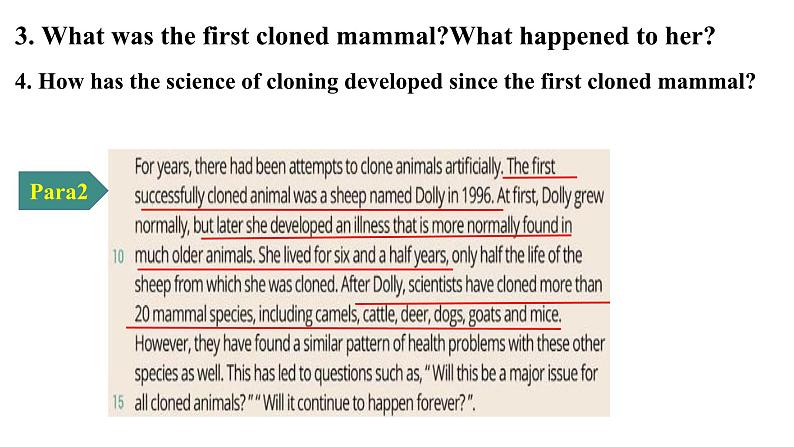2024-2025学年北师大版(2019)选择性必修第三册 Unit 9 Human Biology Lesson 1 To Clone or Not to Clone课件第7页