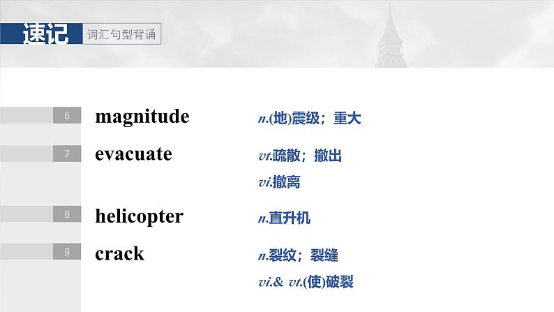 必修第一册 Unit 4 Natural Disasters-2025年高考英语大一轮复习(课件+讲义+练习)07