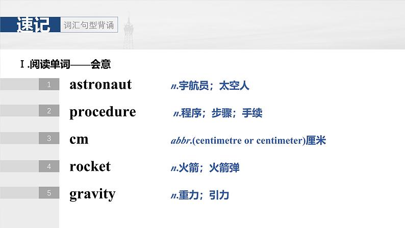必修第三册 Unit 4 Space Exploration-2025年高考英语大一轮复习(课件+讲义+练习)06