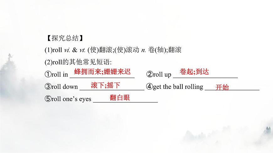 人教版高中英語必修第二冊(cè)UNIT4 Section Ⅳ課件第6頁