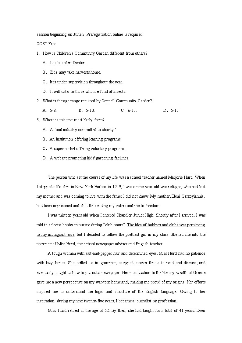 2024屆四川省成都市教育科學(xué)研究院附屬中學(xué)高三下期二診熱身考試英語(yǔ)試題第2頁(yè)