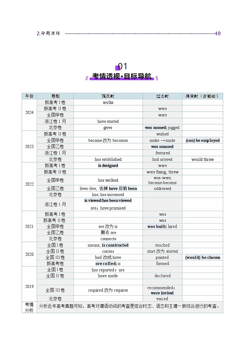 2024-2025学年高考英语第一轮复习(新高考全国通用)第2部分语法第17讲动词的语态(讲义)(原卷版+解析)第2页