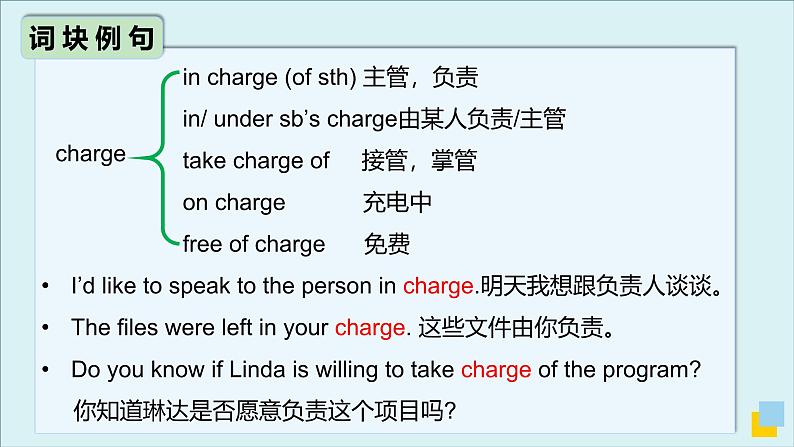 人教版必修第二册Unit4 高频词汇课件(二)第8页
