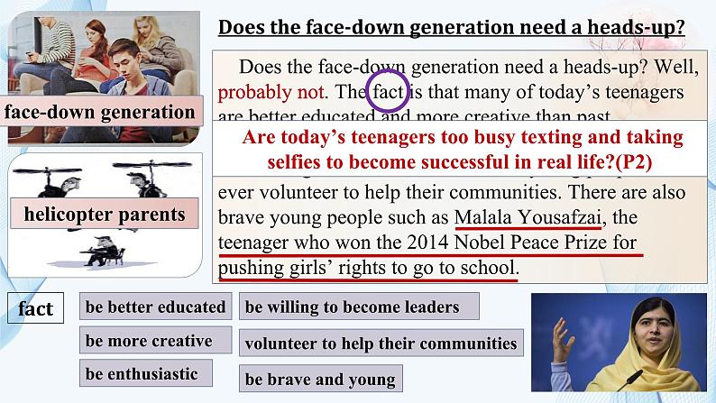 人教必修一Unit1 Workbook:The face-down generation 名师课件5第7页