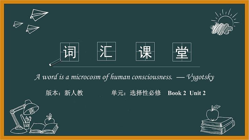 人教版选择性必修第二册Unit2词汇精讲课件(二)第1页