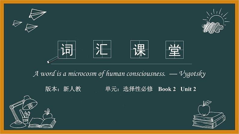 人教版选择性必修第二册Unit2词汇精讲课件(一)第1页