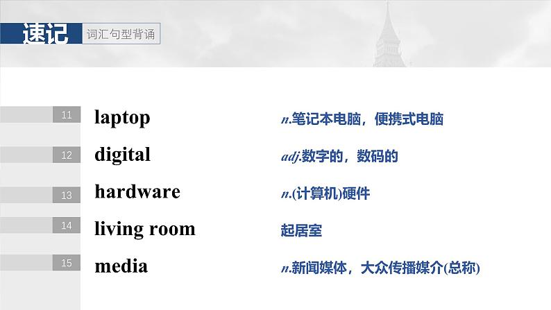 2025届高中英语一轮复习(北师大版):必修第一册 UNIT 1 LIFE CHOICES第6页