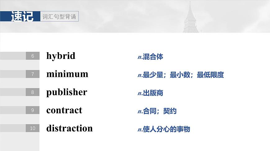 2025屆高中英語一輪復(fù)習(xí)(北師大版)選擇性必修第一冊:UNIT 2 SUCCESS第5頁