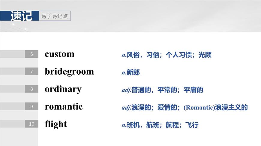 2025屆高中英語一輪復(fù)習(xí)課件(譯林版):必修第二冊(cè) Unit 3 Festivals and customs第5頁