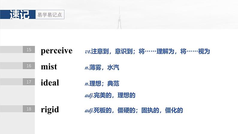 2025届高中英语一轮复习课件(译林版):选择性必修第一册 Unit 4 Exploring poetry第8页