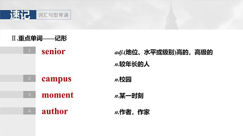 2025届高中英语一轮复习:必修第一册 Unit 1 A new start第8页