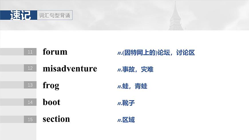 2025屆高中英語一輪復(fù)習(xí)：必修第一冊　Unit 2　Exploring English第6頁