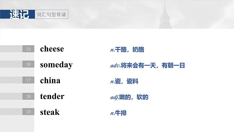 2025届高中英语一轮复习:必修第二册 Unit 1 Food for thought第7页