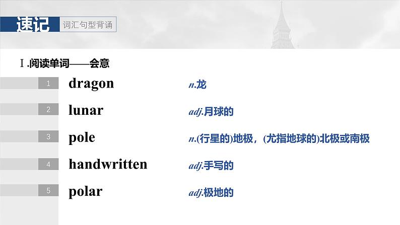 2025届高中英语一轮复习:必修第二册 Unit 2 Let’s celebrate!第4页