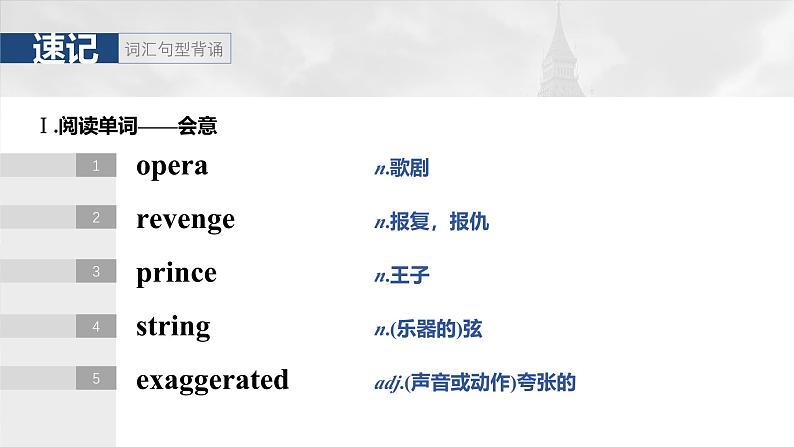 2025届高中英语一轮复习:必修第二册 Unit 4 Stage and screen第4页