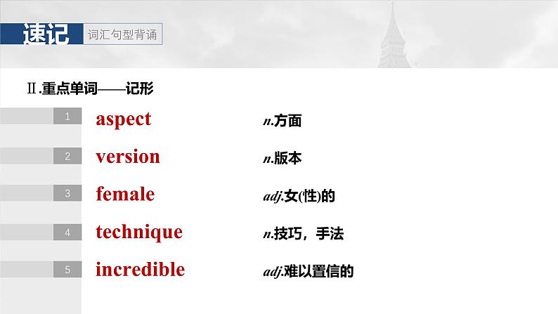 2025届高中英语一轮复习:必修第二册 Unit 4 Stage and screen第8页