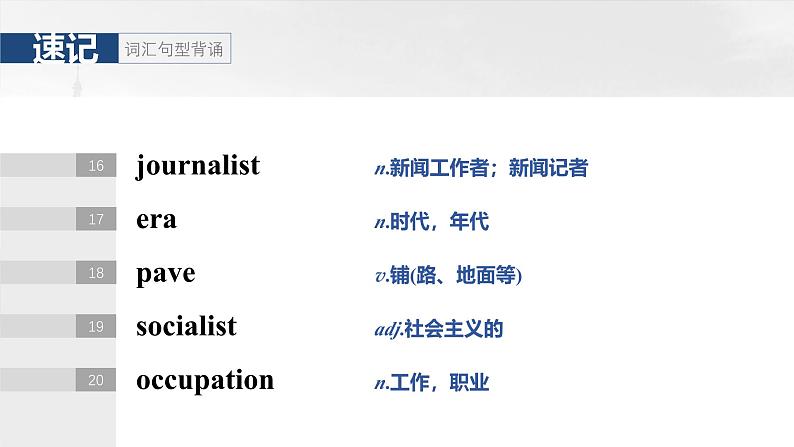 2025届高中英语一轮复习:选择性必修第二册 Unit 3 Times change!第7页