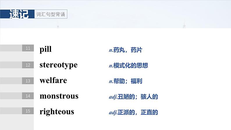 2025届高考英语一轮复习:(外研版)选择性必修第三册 Unit 1 Face values(课件PPT+学案)06