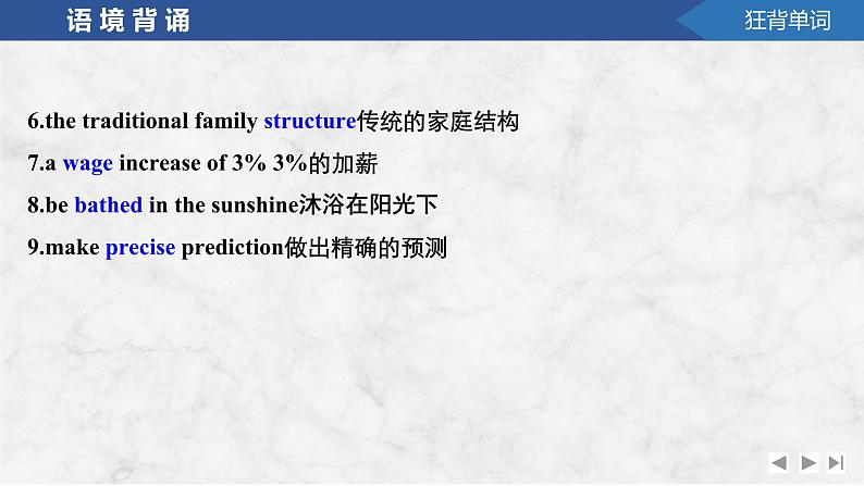 2025届高考英语译林版(2019)一轮复习语基默写课件选择性必修第一册UNIT 3 The art of painting第3页