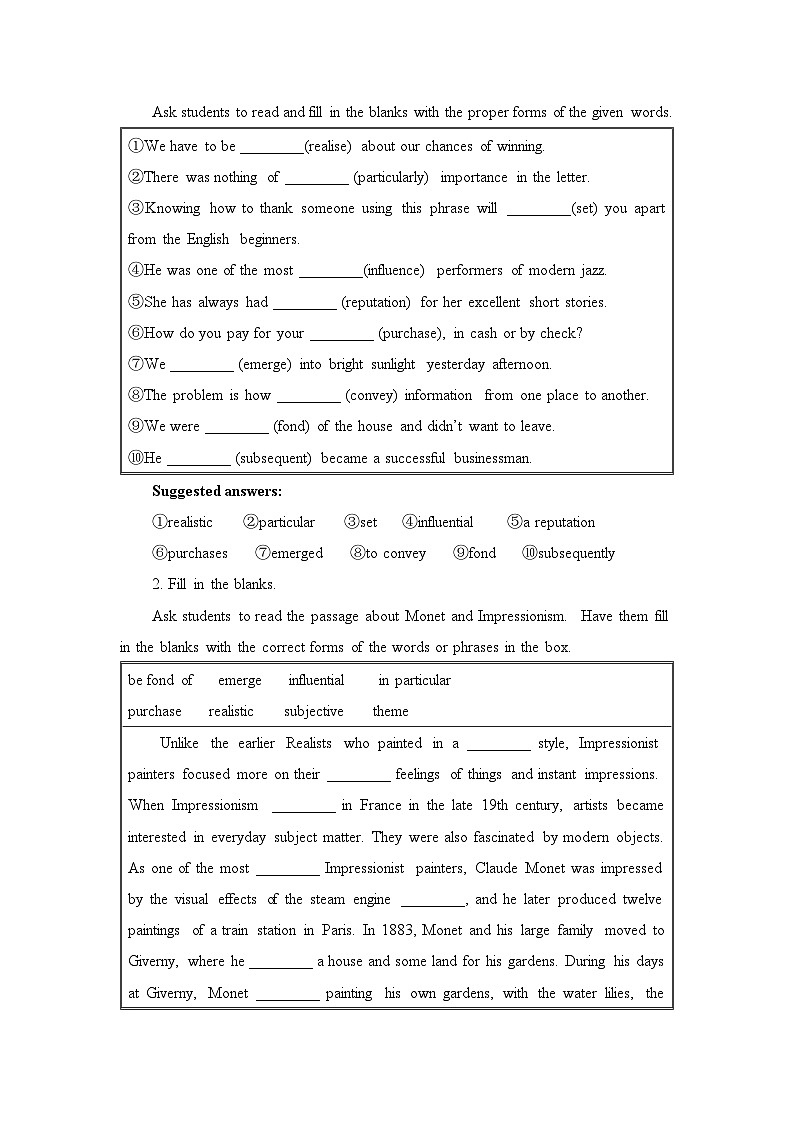 人教版选择性必修第三册Unit1 Learning About Language1名师教学设计第3页