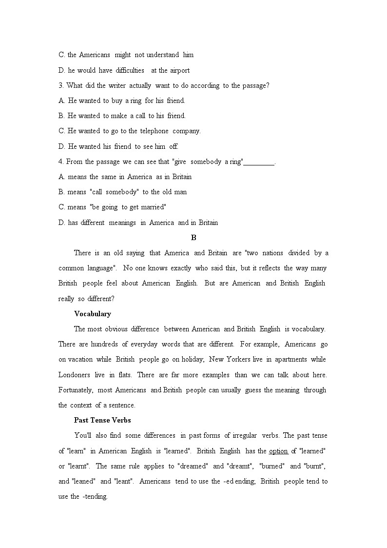 外研必修第一册Unit2 Starting out and Understanding ideas 能力提升练第2页
