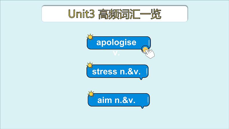 外研必修第一册Unit3 高频词汇课件(四)第3页
