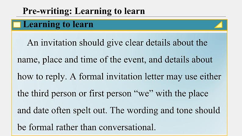 外研选择性必修第一册Unit4 Developing ideas-writing 公开课课件第5页