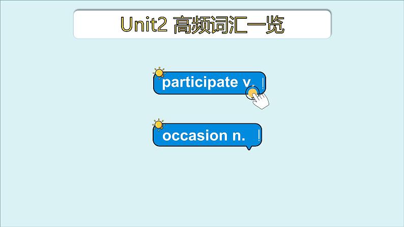 外研必修第二册Unit2 高频词汇课件(六)第3页