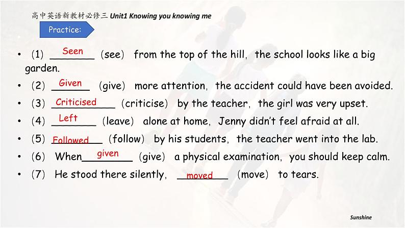 外研必修第三册Unit1 Using language-grammar 精品课件1第8页