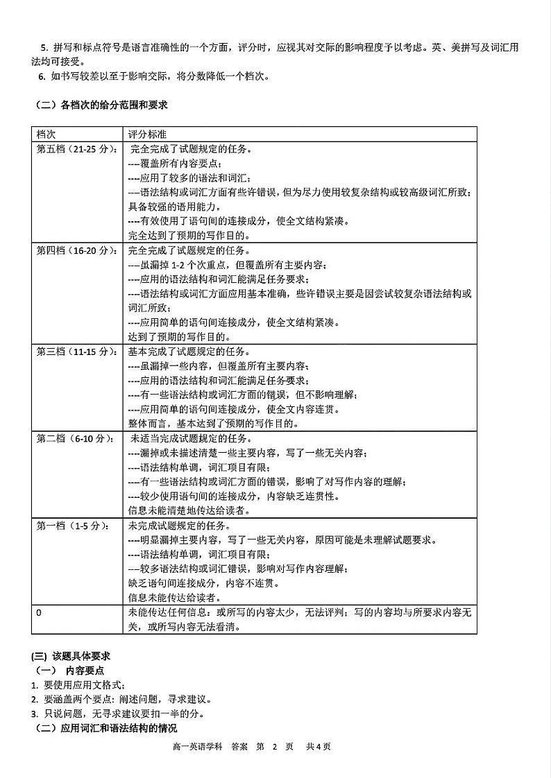 英语学科答案第2页