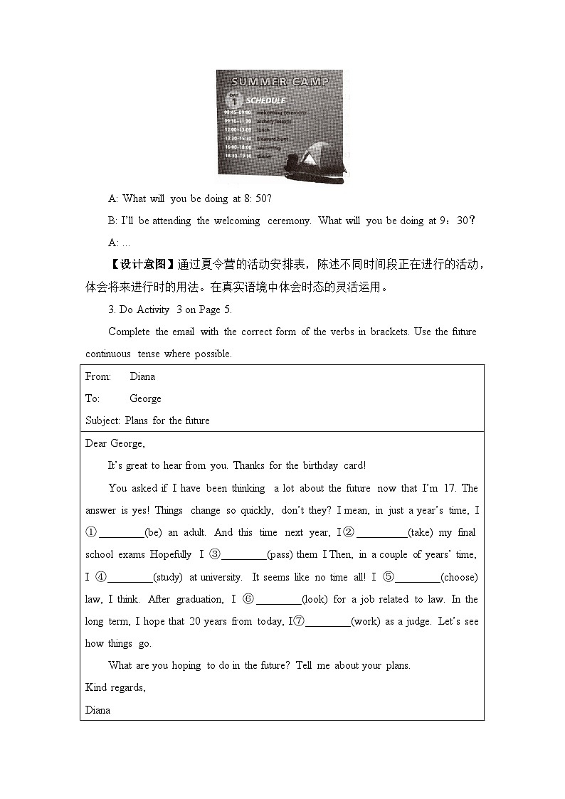 外研选择性必修第二册Unit1 Using language 名师教案设计第3页