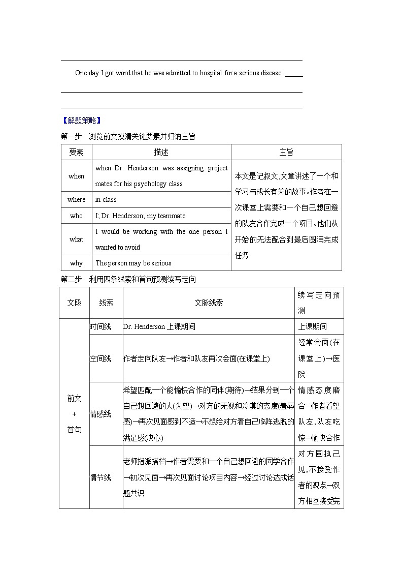 24.读后续写微技巧2(合理推理确保续写走向)第2页
