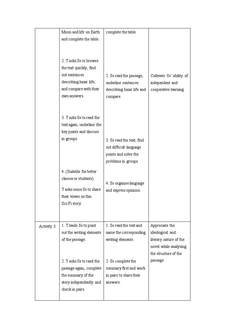外研选择性必修第三册Unit4_Developing_ideas_板块教学设计第3页