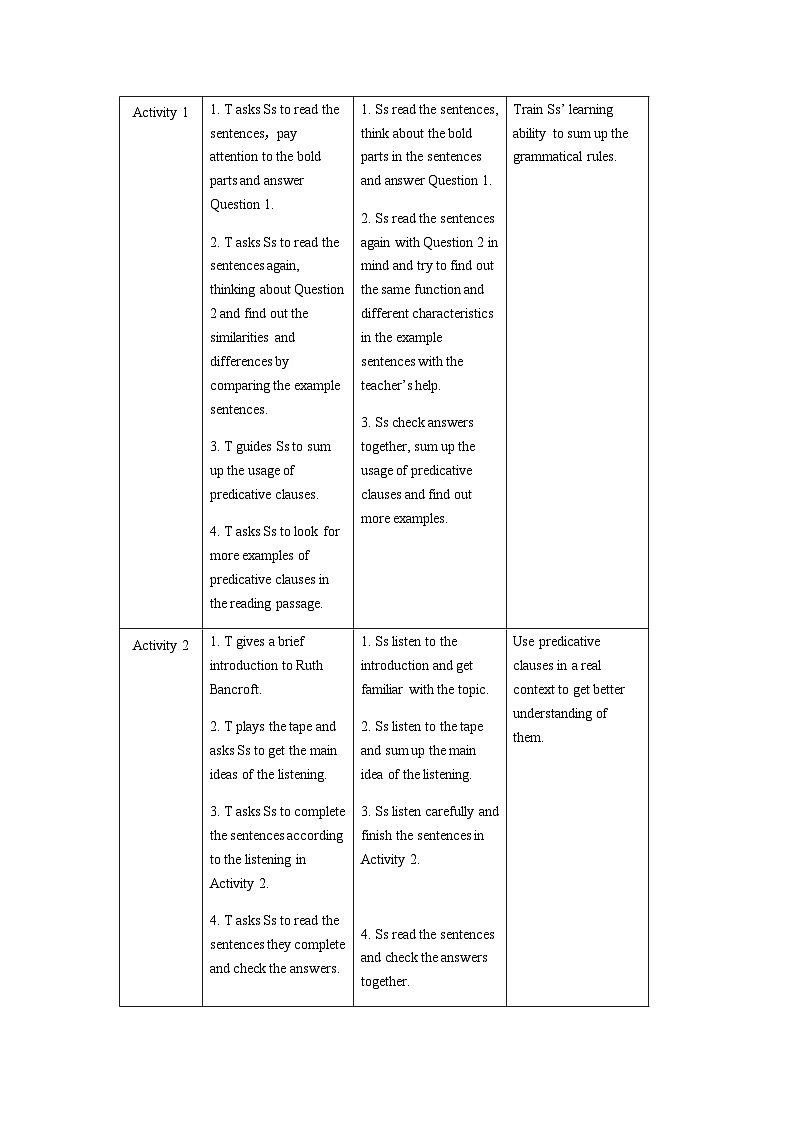 外研选择性必修第三册Unit2_Using_Language_板块教学设计第2页