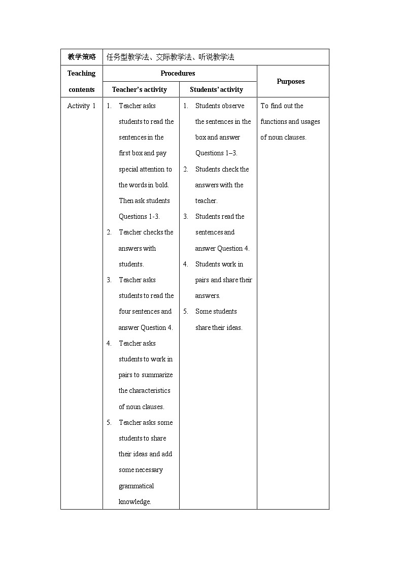 外研选择性必修第四册Unit5_Using_language_板块教学设计第2页