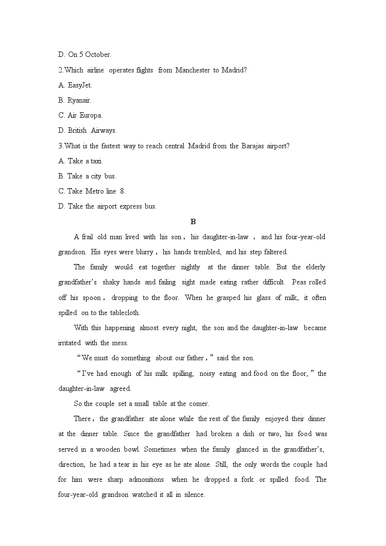 外研高中英语选择性必修第一册Unit6_单元测试第2页