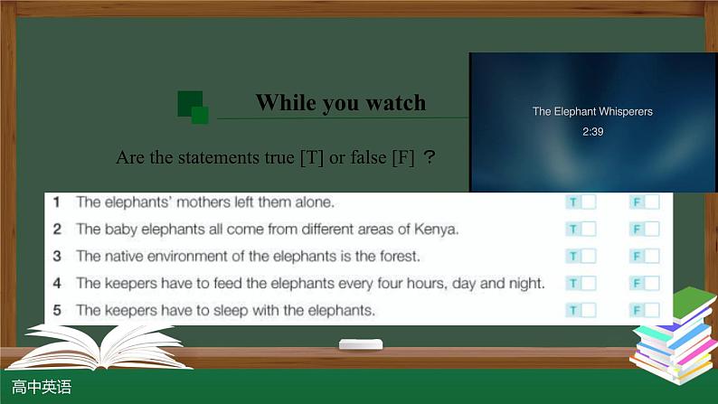 Unit 2 Wildlife protection Video Time 课件 2024-2025学年高中英语人教版(2019)必修第二册第6页