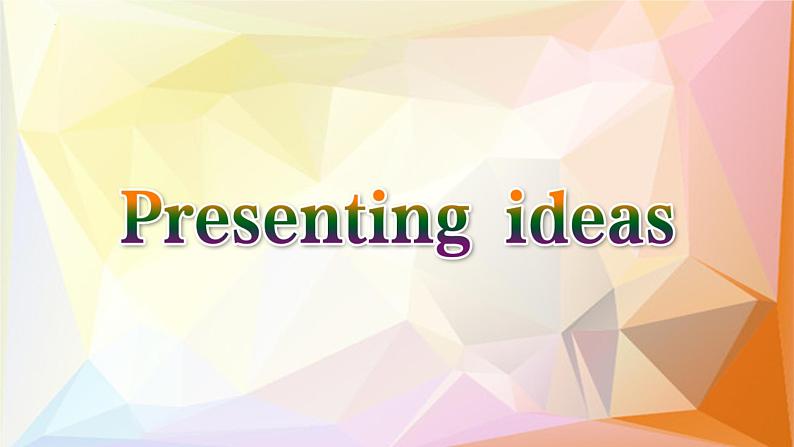 外研社 2024-2025 高中英语 必修三 unit 3 presenting ideas 课件第2页