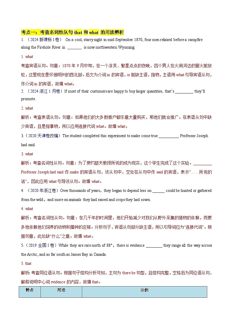 重难点07 语法填空之名词性从句-2025年高考英语 热点 重点 难点 专练(新高考通用)(解析版)第2页
