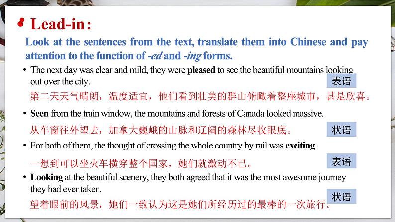 选必二 Unit 4 Journey Across a Vast Land Discovering Useful Structures(课件) 第4页