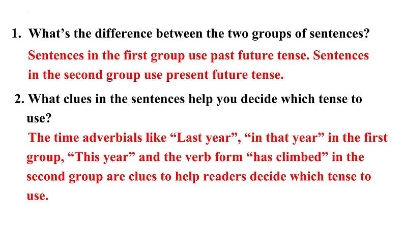 外研社 2024-2025 高中英语 必修三 Unit 5 using language---grammar 课件第5页
