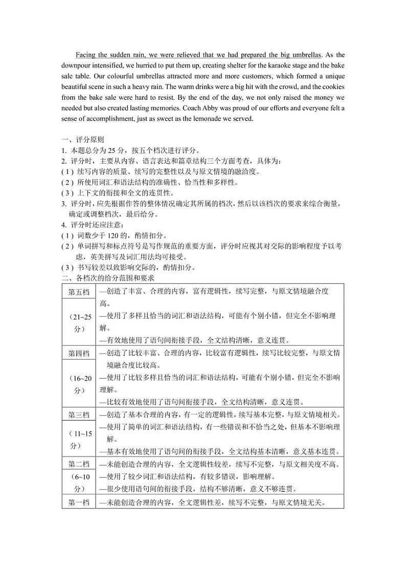 【英语试卷答案】第3页