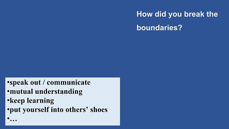 Unit 4 Breaking boundaries Starting out 课件高中英语外研版(2019)选择性必修第二册第3页