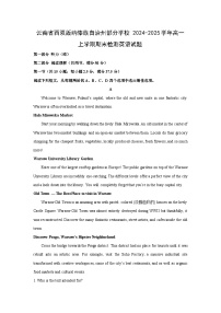 云南省西双版纳傣族自治州部分学校2024-2025学年高一上学期期末检测英语试卷（解析版）