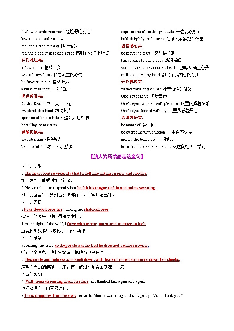 2025年高考英语二轮复习(新高考通用)专题07读后续写助人为乐类话题(讲义)教师版第2页
