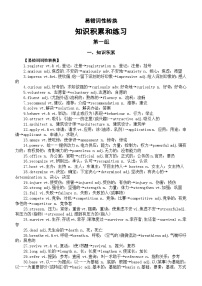 高中英语2025届高考易错词性转换知识积累和练习(共两组)0425