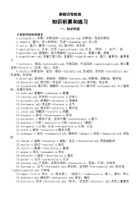 高中英语2025届高考易错词性转换知识积累和练习系列0426